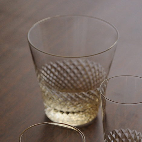 廣田硝子 10盎司 綾 復古玻璃杯(古代色)