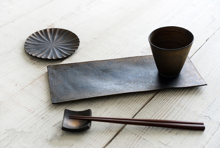 水野幸一 銅釉彩杯 M