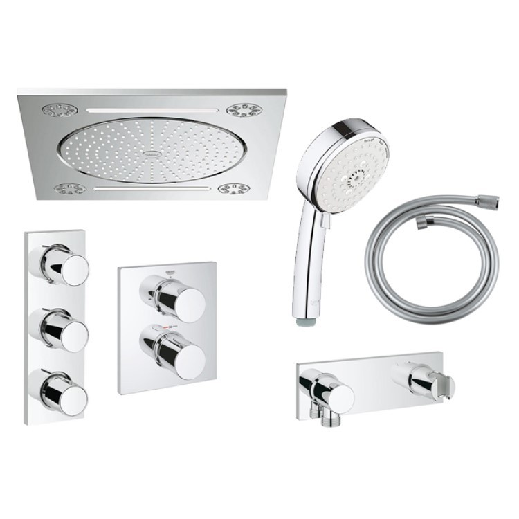 GROHE｜Rainshower F-Series F15定溫埋壁淋浴組 27939001