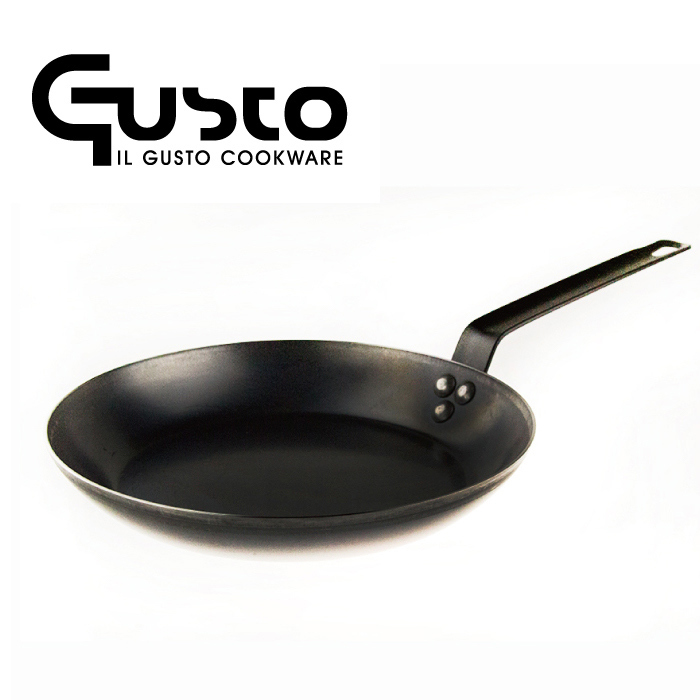 (預購)【捲捲頭挑貨】 GUSTO 黑鐵平底鍋 (多品項)