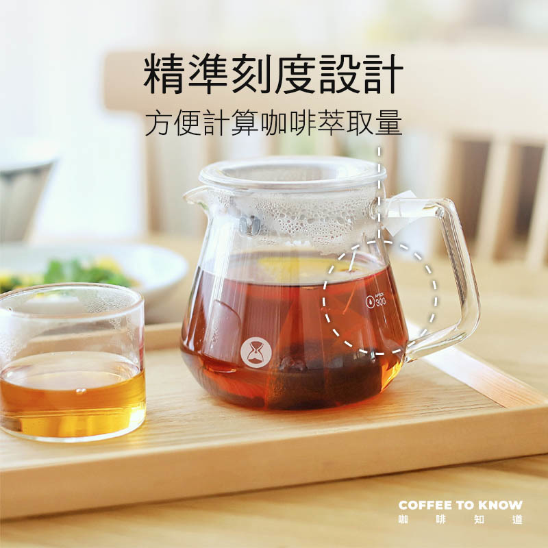 [經銷保固] TimeMore 泰摩 玻璃咖啡分享壺【360ml 耐熱玻璃壺】【向下滑 圖文說明】
