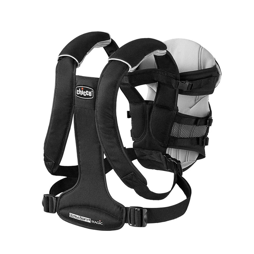 Magic舒適柔軟嬰兒揹帶Air版-經典灰黑