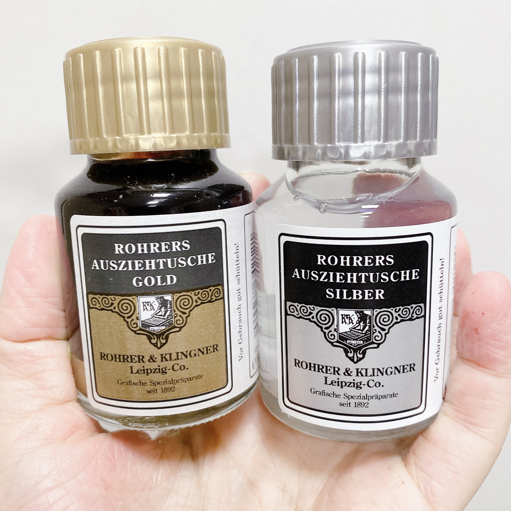 金 / 銀 復古蟲膠墨水50ml Rohrer & Klingner