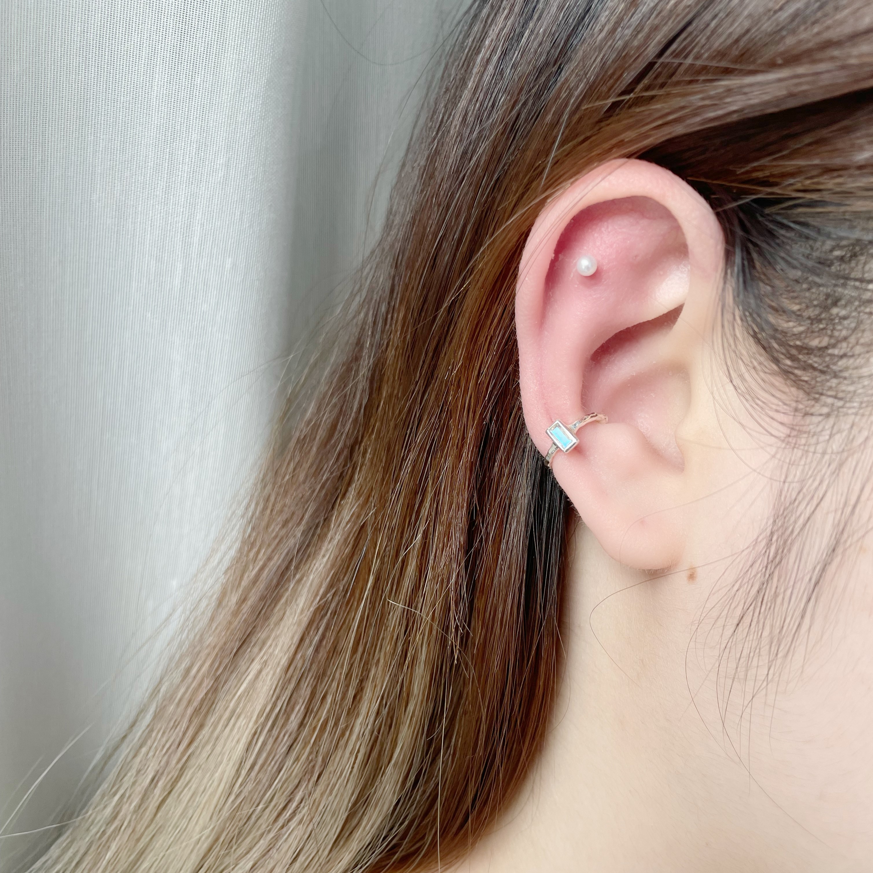 Lego細方拉長石耳骨夾