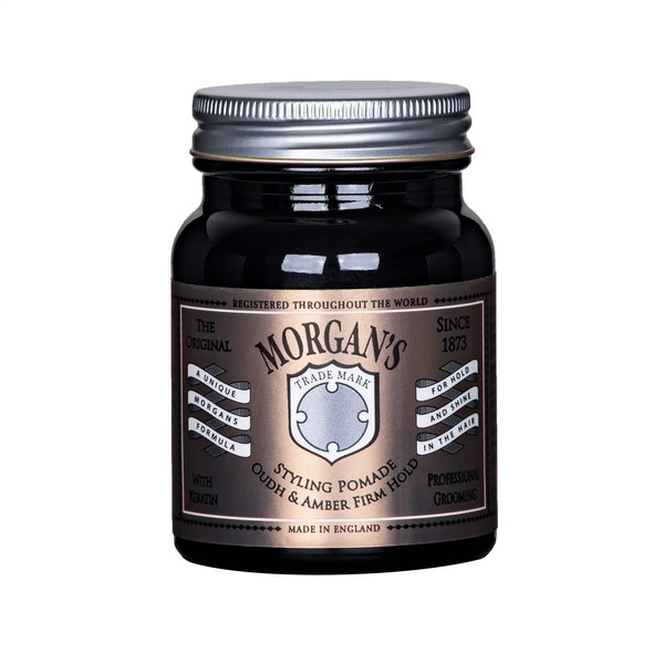 英國 Morgan's 金標髮油 - 超強力定型水洗式 - 煙燻木質香味 100ml（摩根氏 Pomade / Firm Hold）