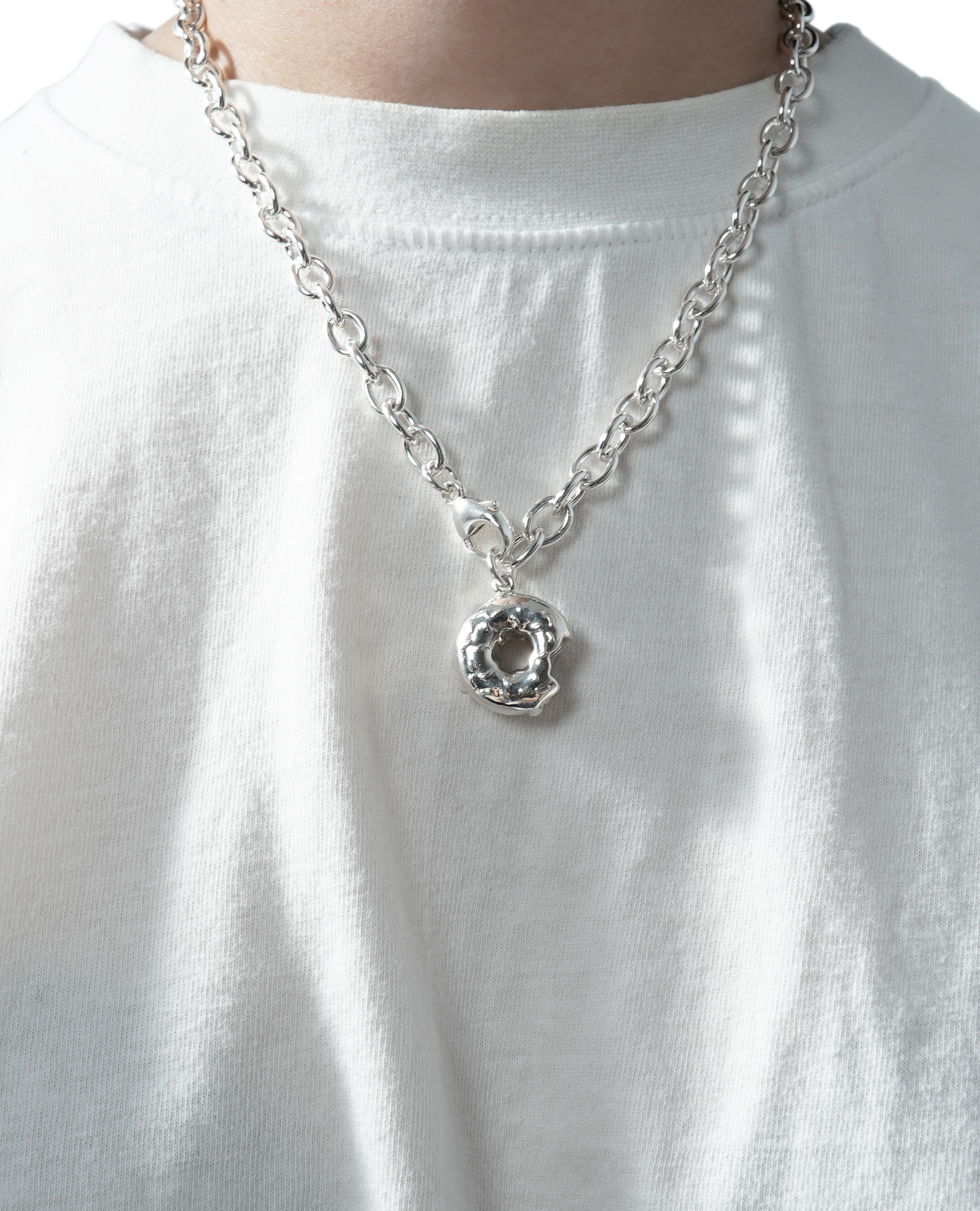 AOI 甜甜圈 925 銀墜加鍊