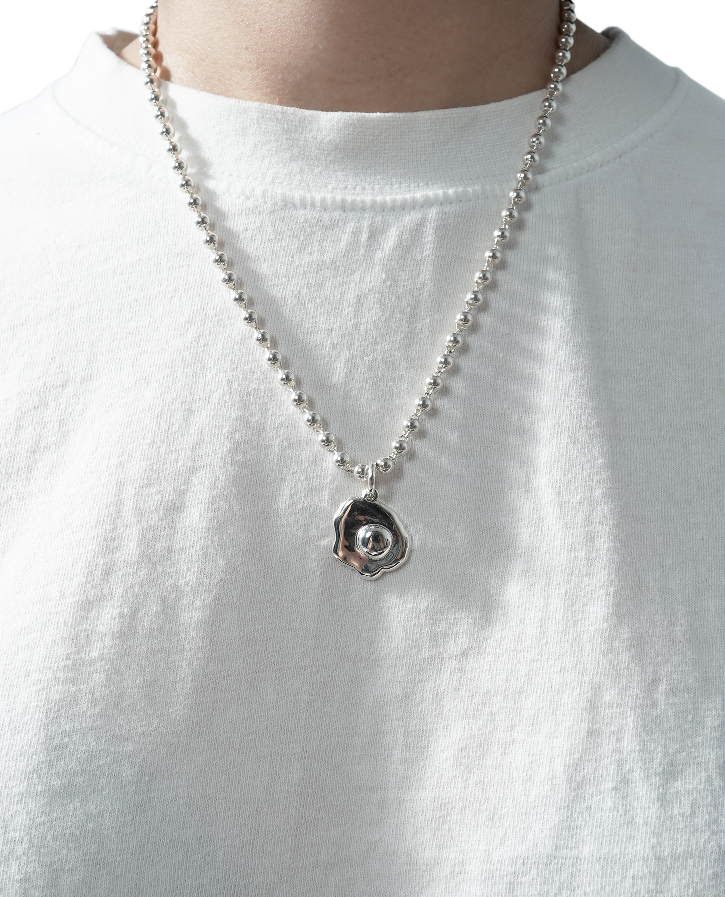 AOI 荷包蛋 925 銀墜加鍊