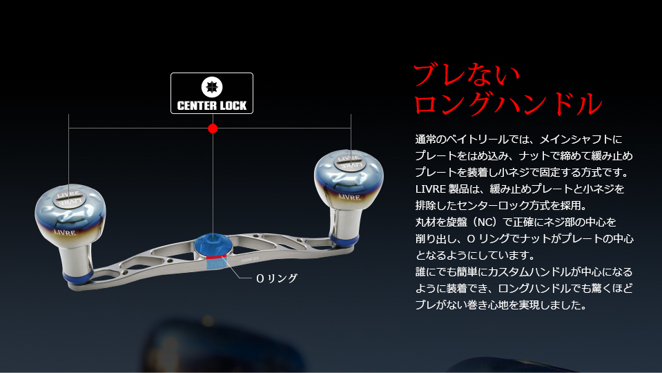 LIVRE CRANK 120 BAIT CASTING HANDLE