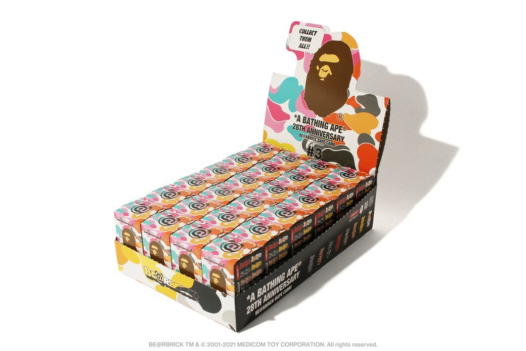 APE 28TH BE@RBRICK BAPE #3 100% 庫柏力克 盲盒 聯名 第三彈 (一盒 / 單個)
