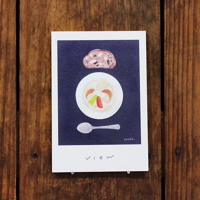 西淑:view 插畫明信片本 10枚 日本表現社