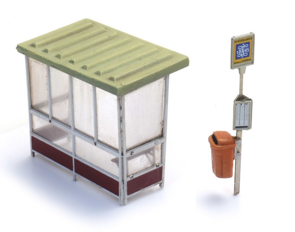 Artitec 387.454 HO規 Bus stop 1970s and later 1970後的巴士站