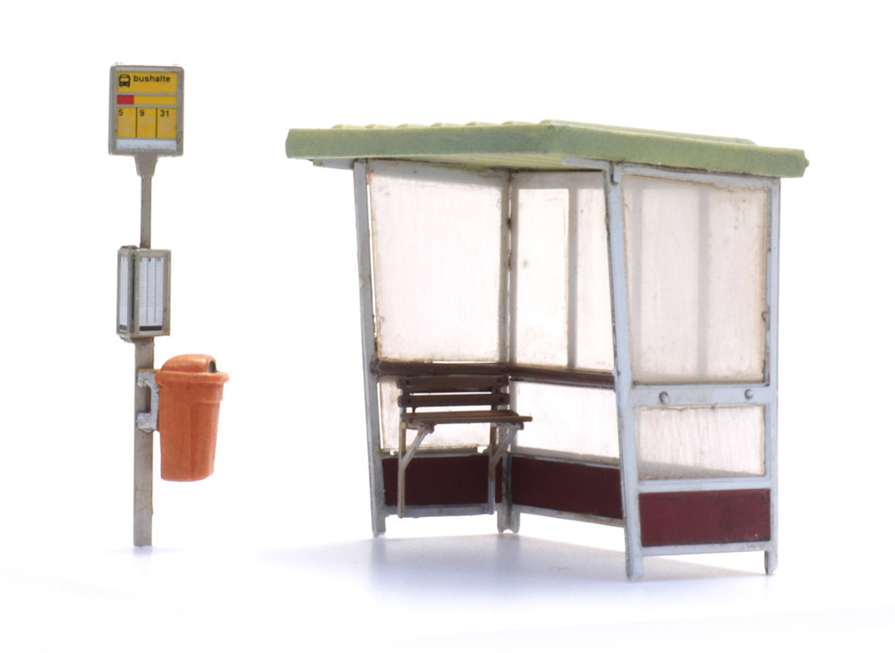 Artitec 387.454 HO規 Bus stop 1970s and later 1970後的巴士站