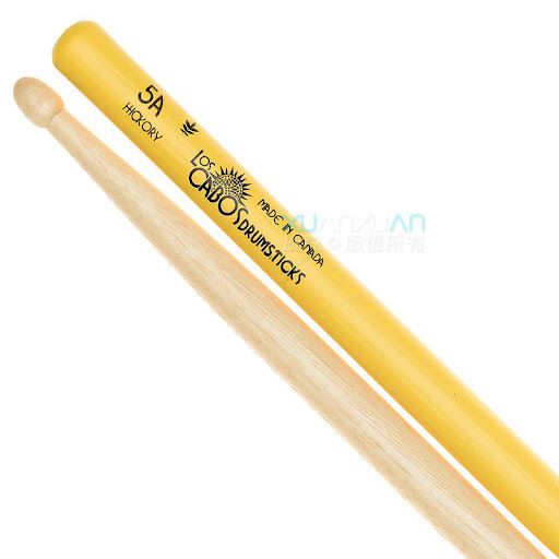 Los Cabos LCDH-5AYJ 5A 白胡桃木 黃色防滑鼓棒