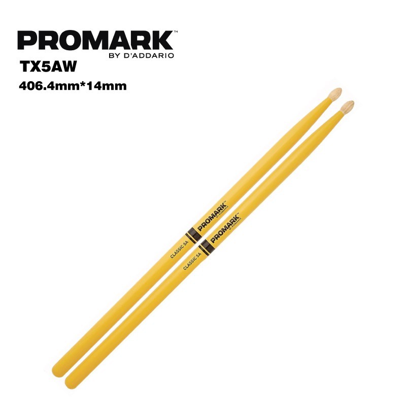 PROMARK TX5AW 5A 胡桃木 鼓棒 黃色