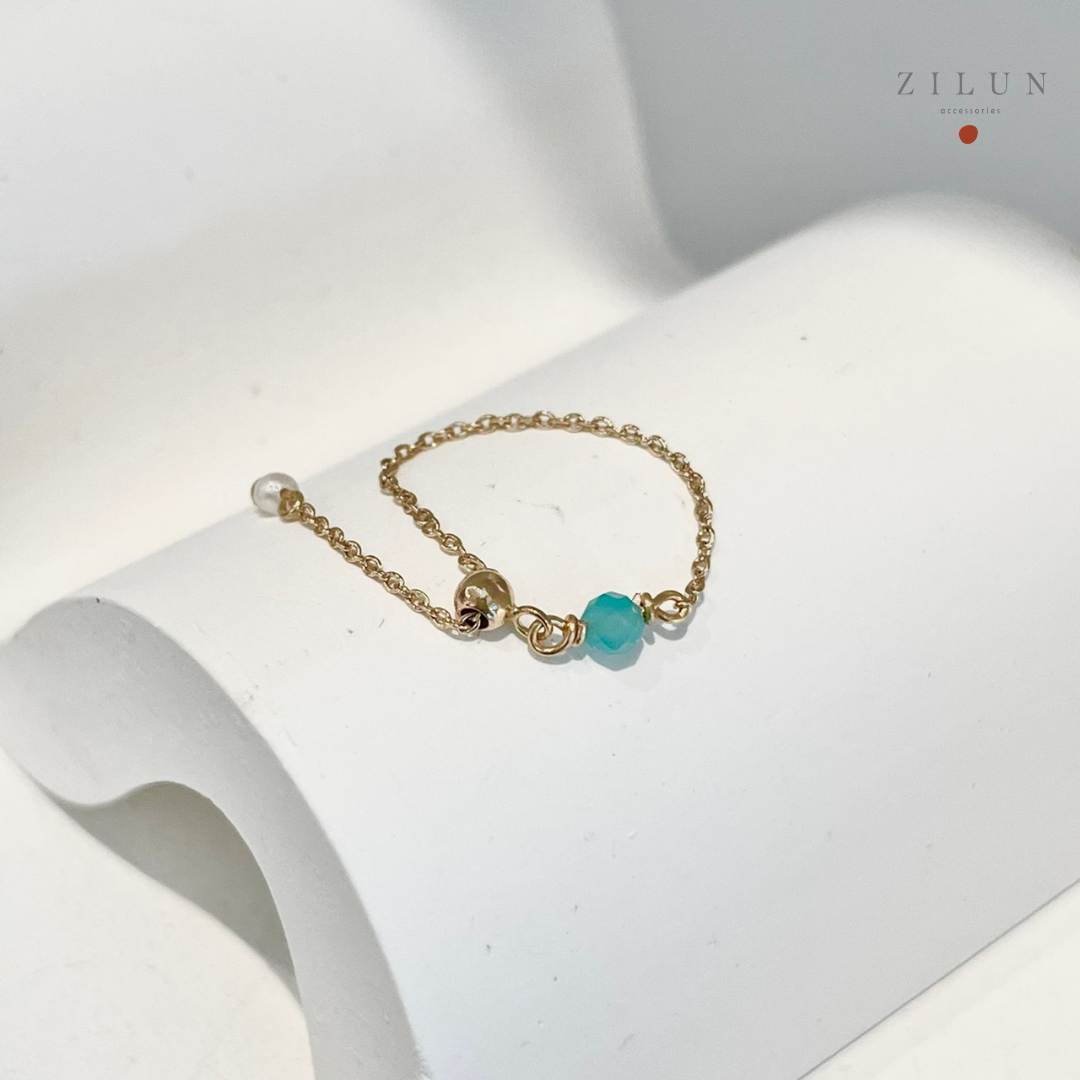 │輕奢│一抹仙氣 • 可調式鍊戒 • 戒指 • 14K注金 • 14kgf