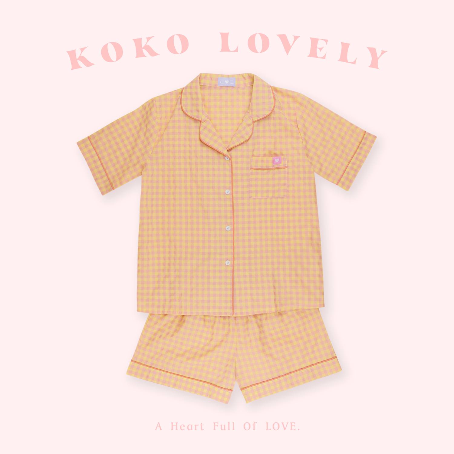 KOKO LOVELY 格子成套睡衣