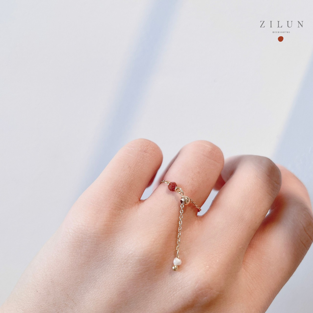 │輕奢│一抹奢華 • 可調式鍊戒 • 戒指 • 14K注金 • 14kgf