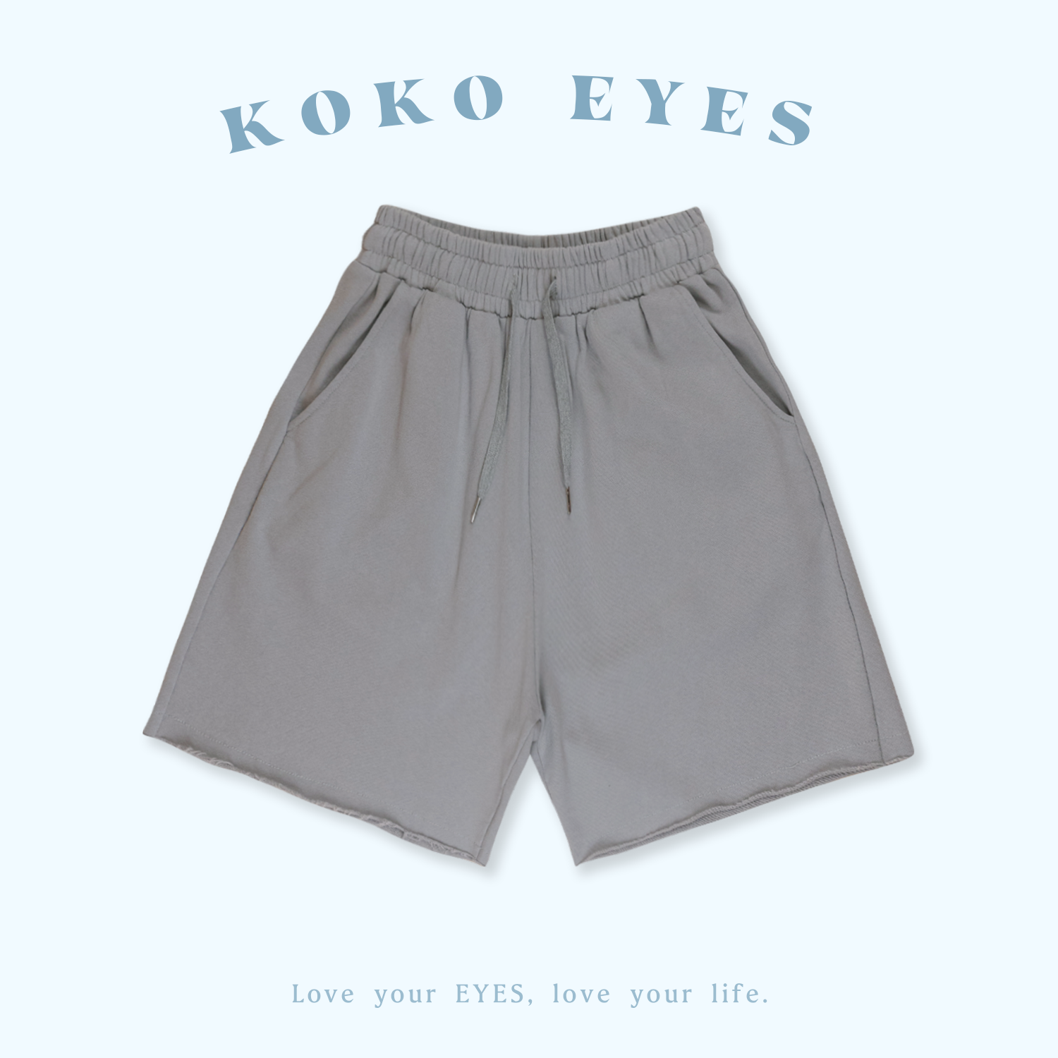 KOKO EYES 水洗不修邊棉短褲