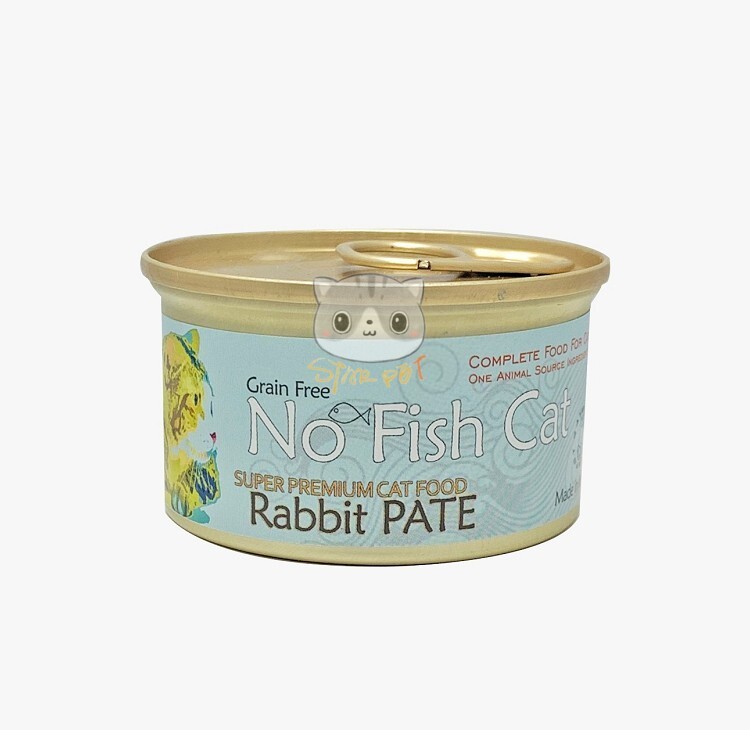 No Fish Cat Rabbit/Quail/Duck/Turkey Pate Cat Canned 85g x 24(MIX)