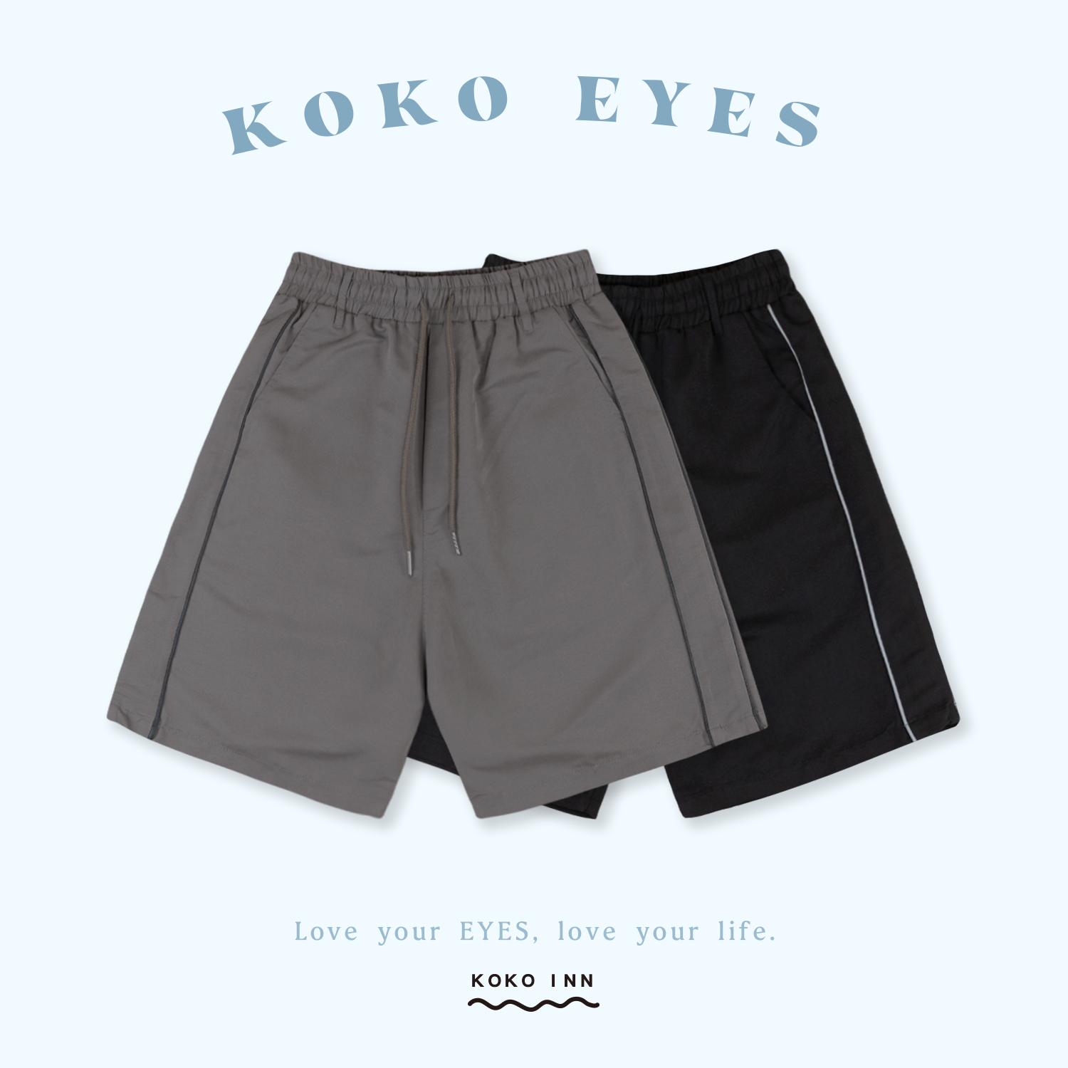 KOKO EYES 機能側反光尼龍短褲