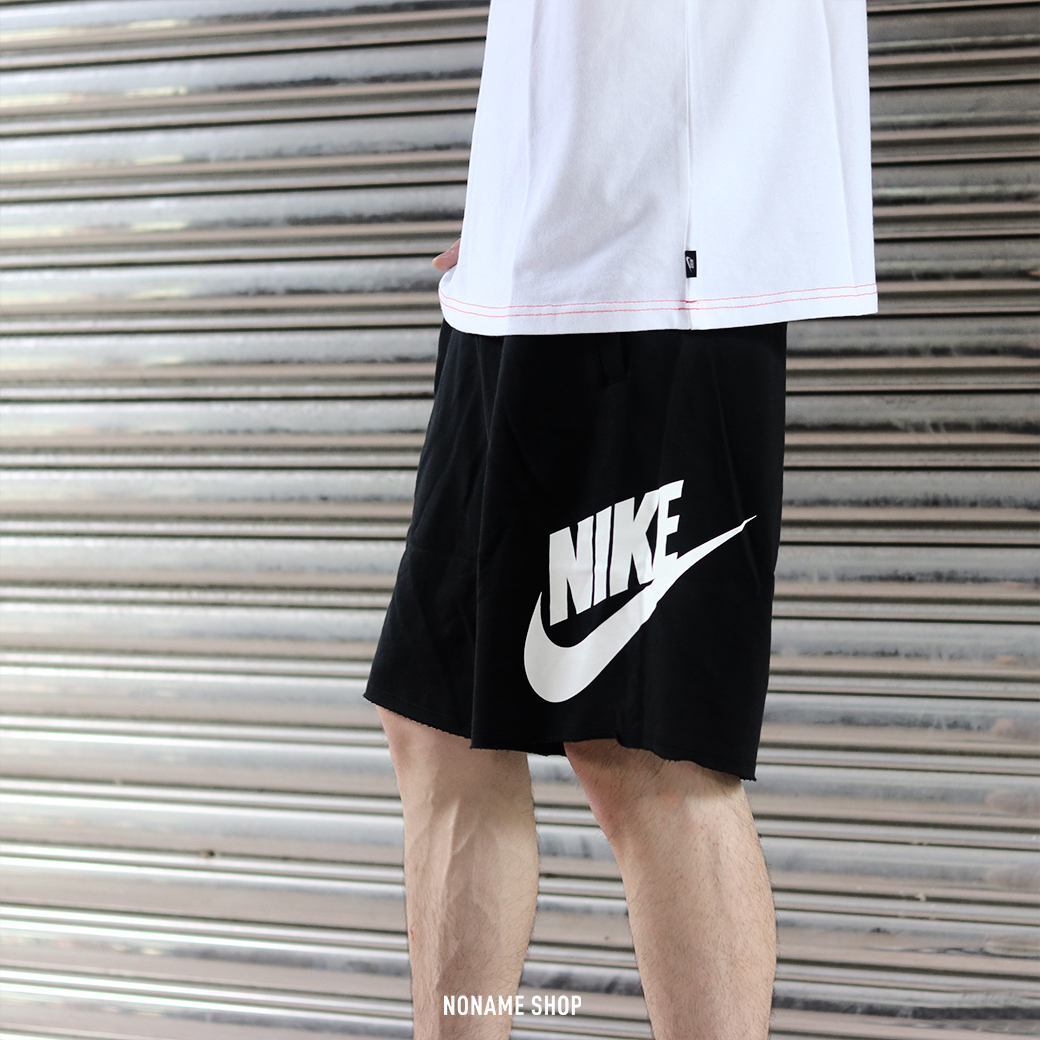 NIKE NSW 字勾 LOGO 棉短褲 短褲 棉褲 黑 (男款)