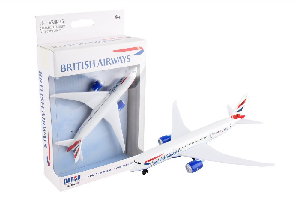 英國航空 波音787單架玩具飛機
