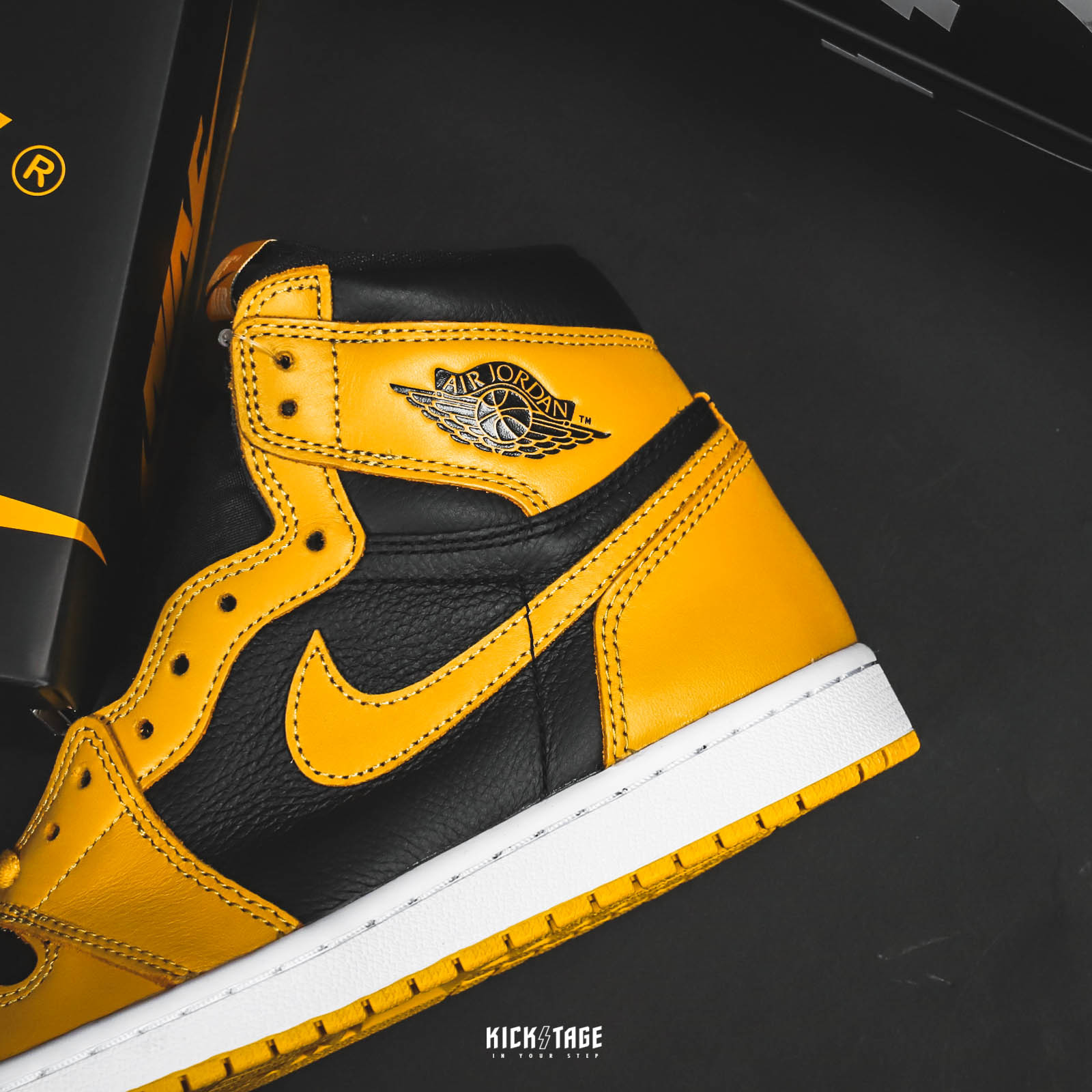 NIKE AIR JORDAN 1 High OG Pollen AJ1黑黃武當【555088-701】