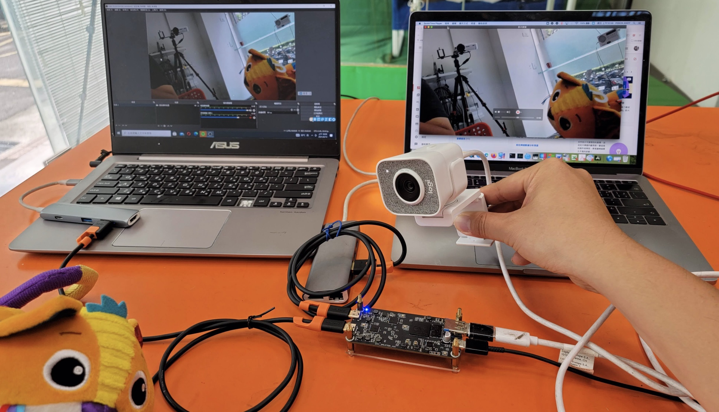 what is a webcam splitter do