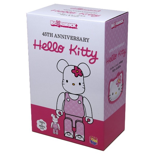 BEETLE BE@RBRICK HELLO KITTY 凱蒂貓45周年90年代白粉熊耳100 40