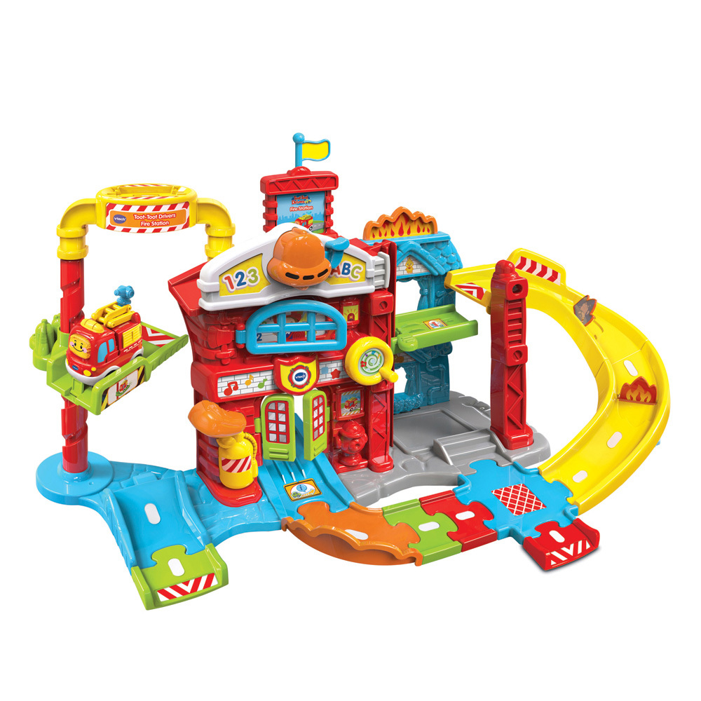 Vtech 嘟嘟車系列-消防局軌道組