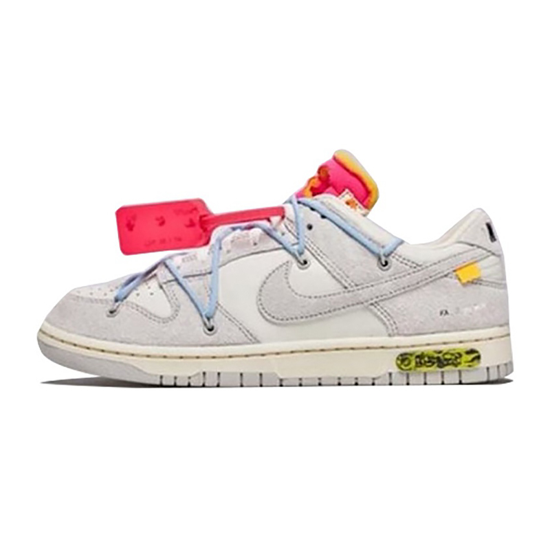 Off-White x Nike Dunk Low '' The 50 '' 灰白NO.38 藍鞋帶紅扣D