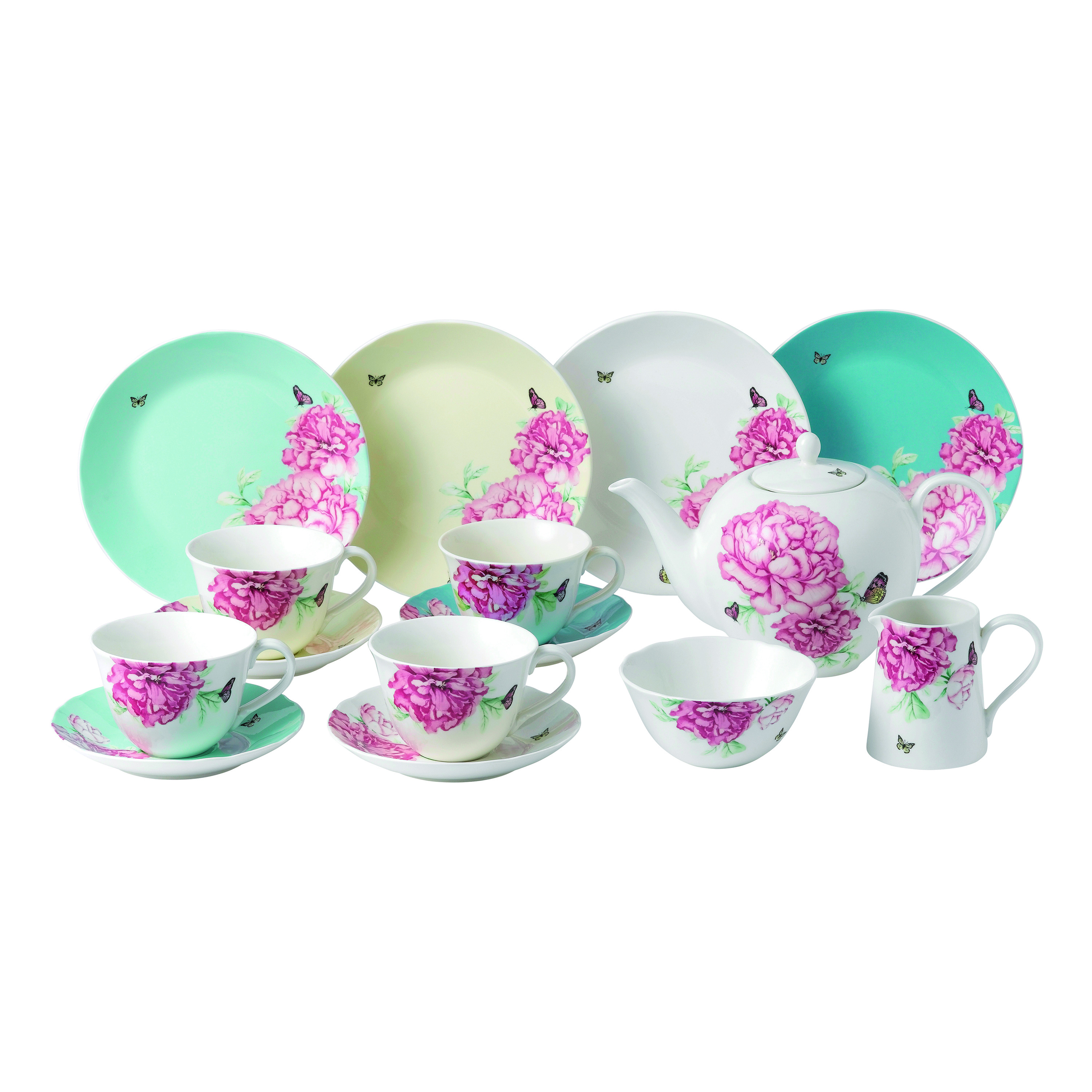 Royal Albert Miranda Kerr Everyday Friendship 15-Piece Tea Set Mixed Colors
