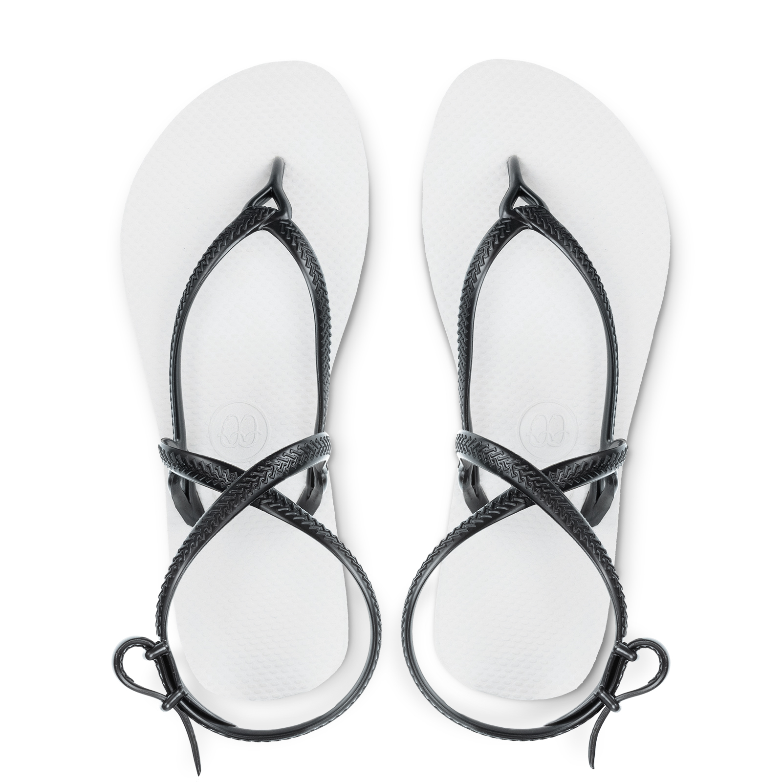 ROME羅馬涼鞋 女款Elegant雙色【牛奶白】黑鞋帶 腳型修長款