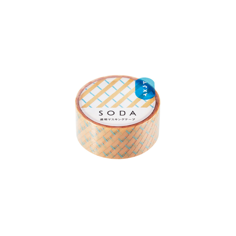 SODA  2cm透明PET膠帶 禮物 001【KING JIM】