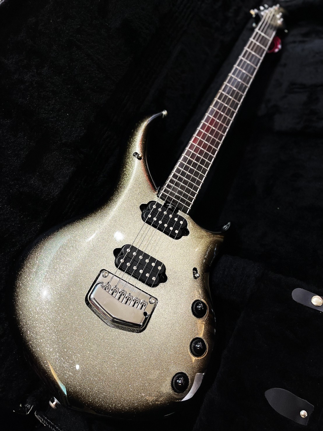 Ernie Ball Music Man Majesty John Petrucci signature guitar.
