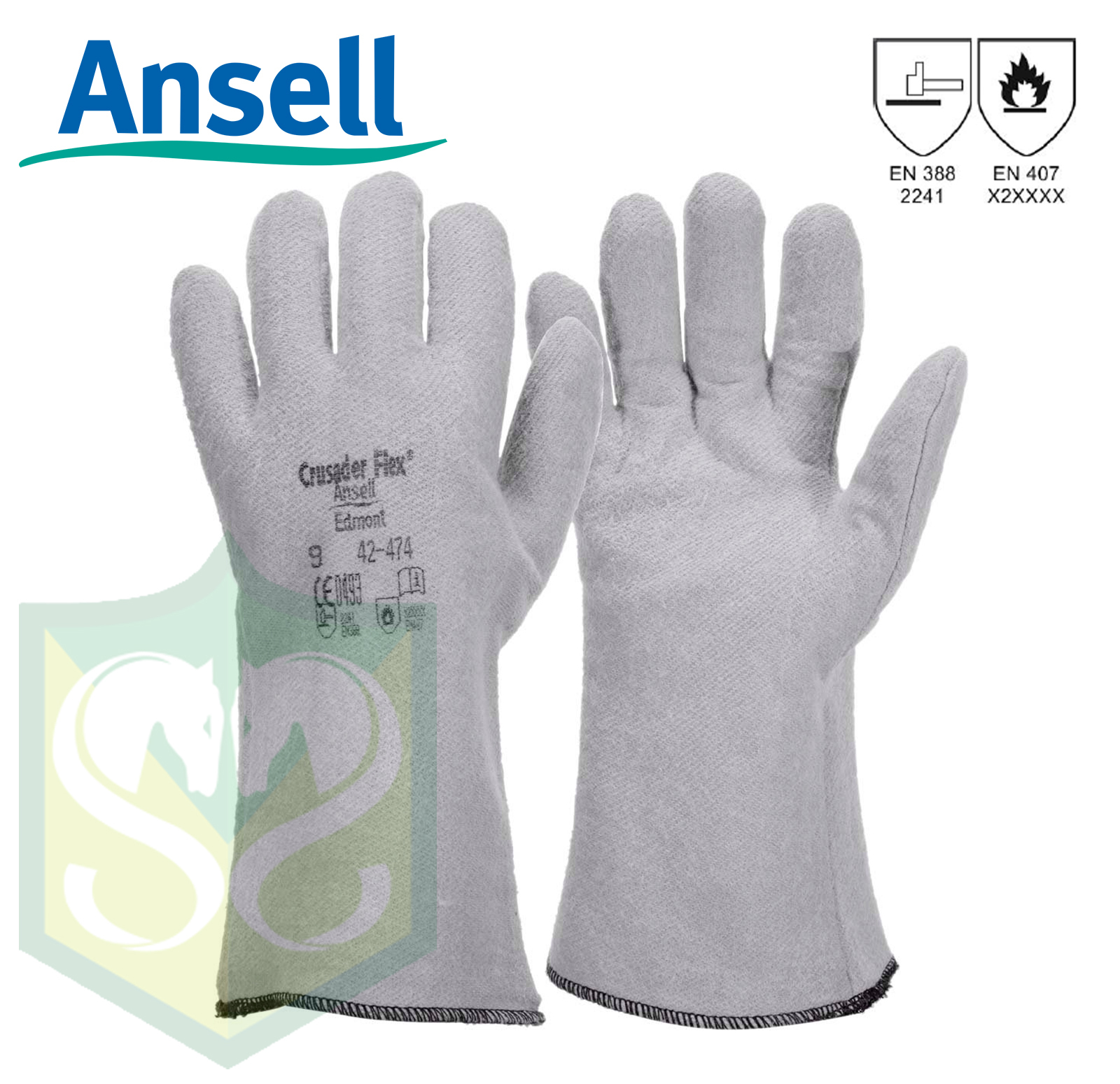 2022 アンセル 耐熱手袋 アクティブアーマー42-474 L 42-474-9