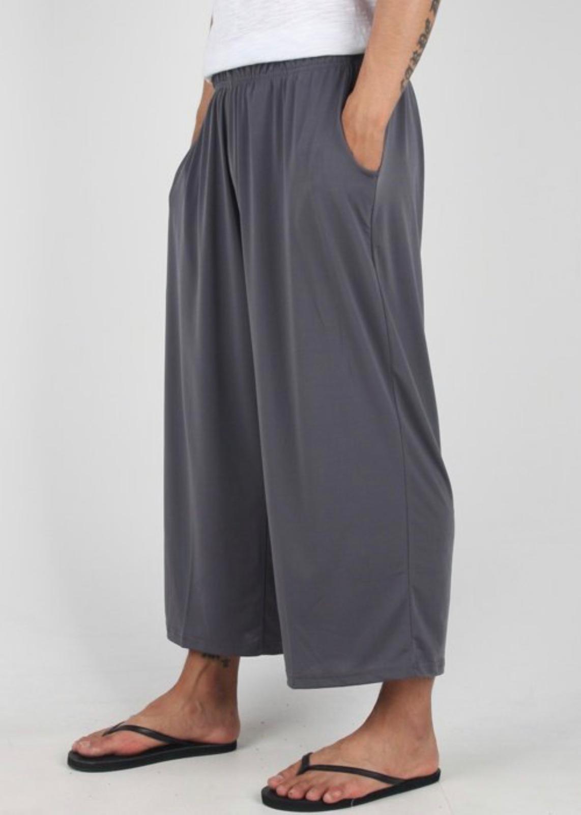 直筒彈性7分褲 P1463