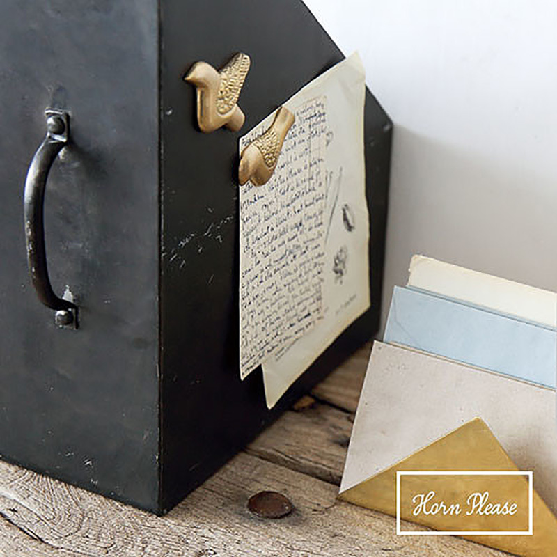 Horn Please 黃銅鳥兒磁鐵｜shesay