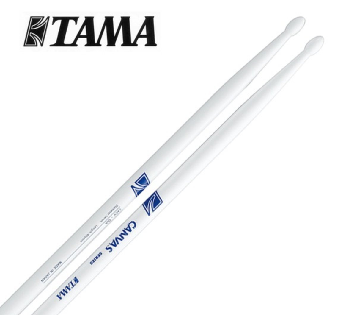 TAMA CANVAS 5ACV-WH 5A 橡木 鼓棒 白底藍字印刷