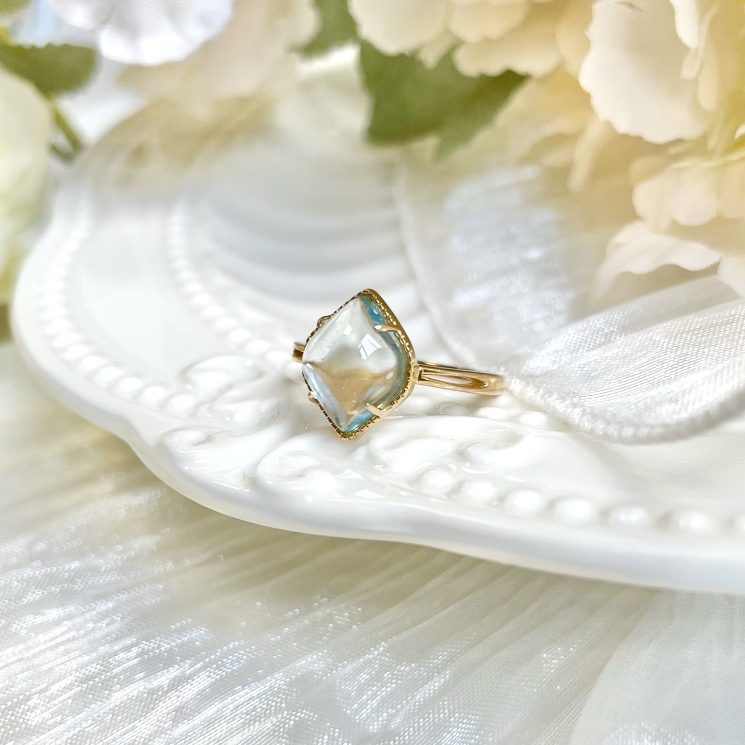 | 925純銀 ・ 金 ・ 托帕石 | 藍色傳說戒指 | RI0128 |