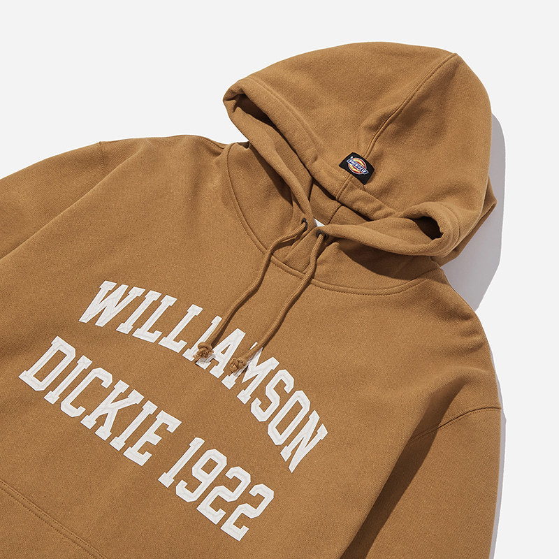 Dickies Big Logo College Raised Hoodie Brown 1922 學院帽踢 DSQ3UTHT435BR [EW]