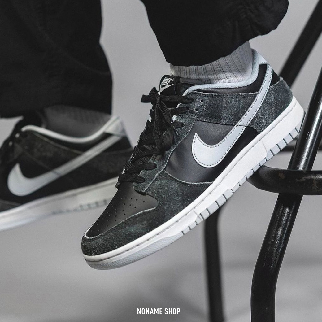 NIKE Dunk Low Retro PRM "Zebra" 斑馬紋 煙灰色