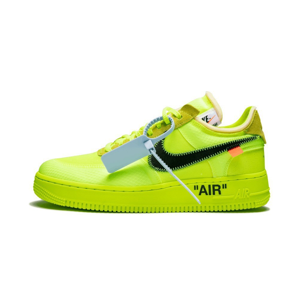 -(A9d)-Off-White x Nike Air Force 1 螢光黃 - AO4606 700