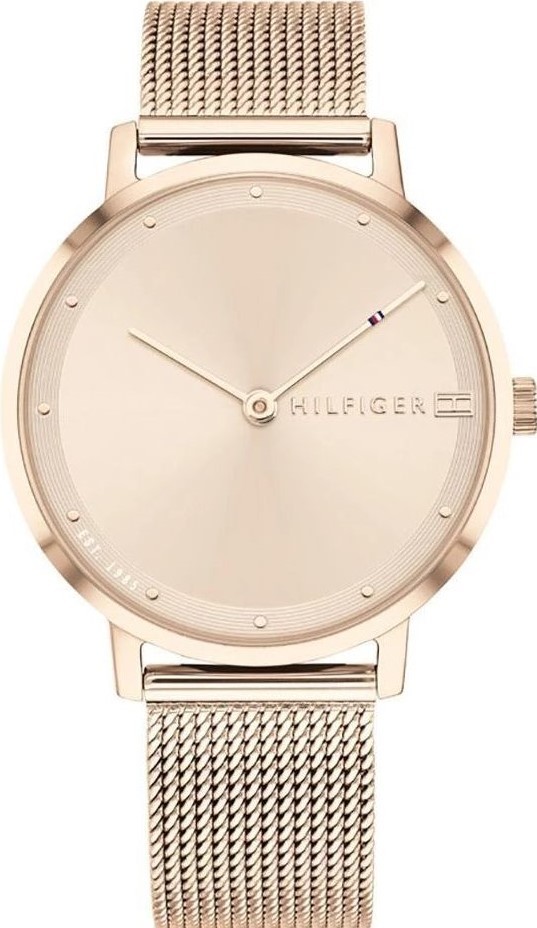 萬年鐘錶 - Tommy Hilfiger    玫瑰金簡約米蘭錶帶女錶  1782150  錶徑35MM