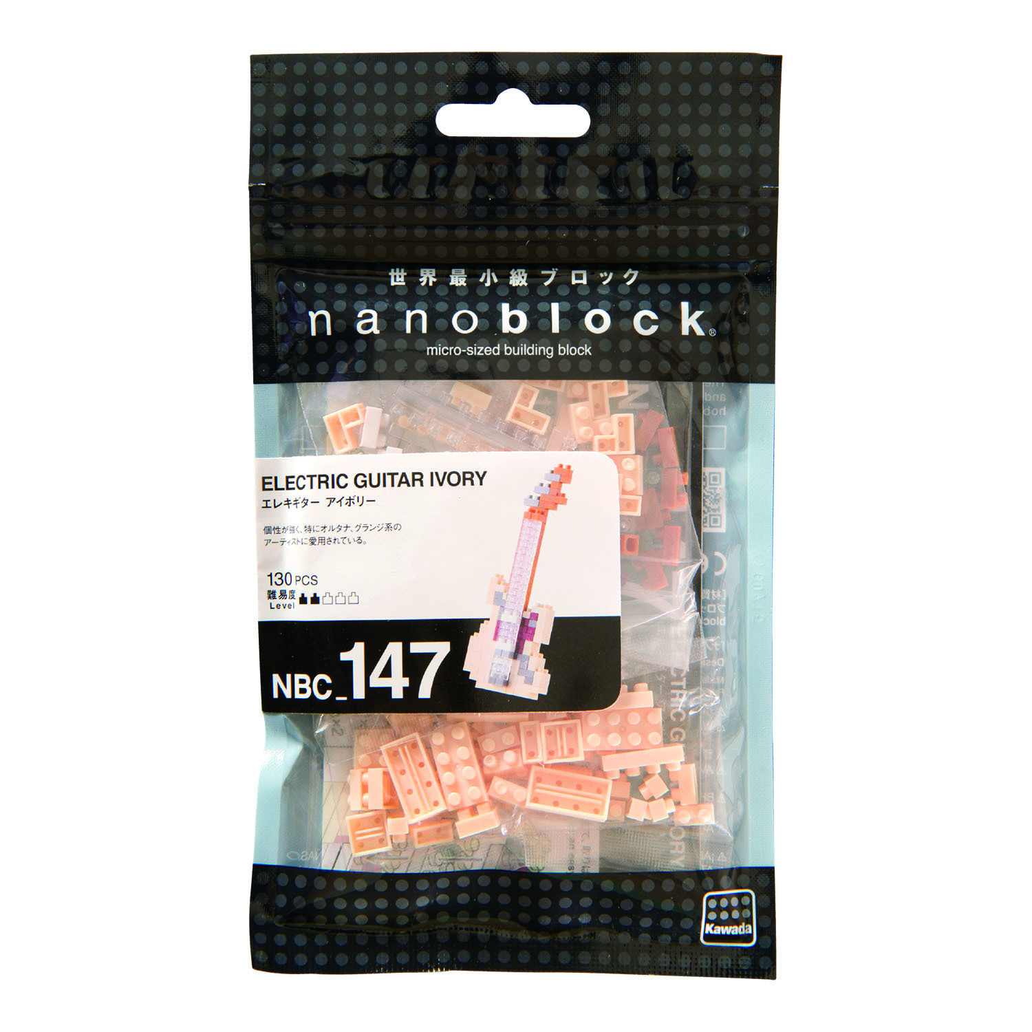 現貨｜Nanoblock 低音電結他(象牙色) ELECTRIC GUITAR IVORY