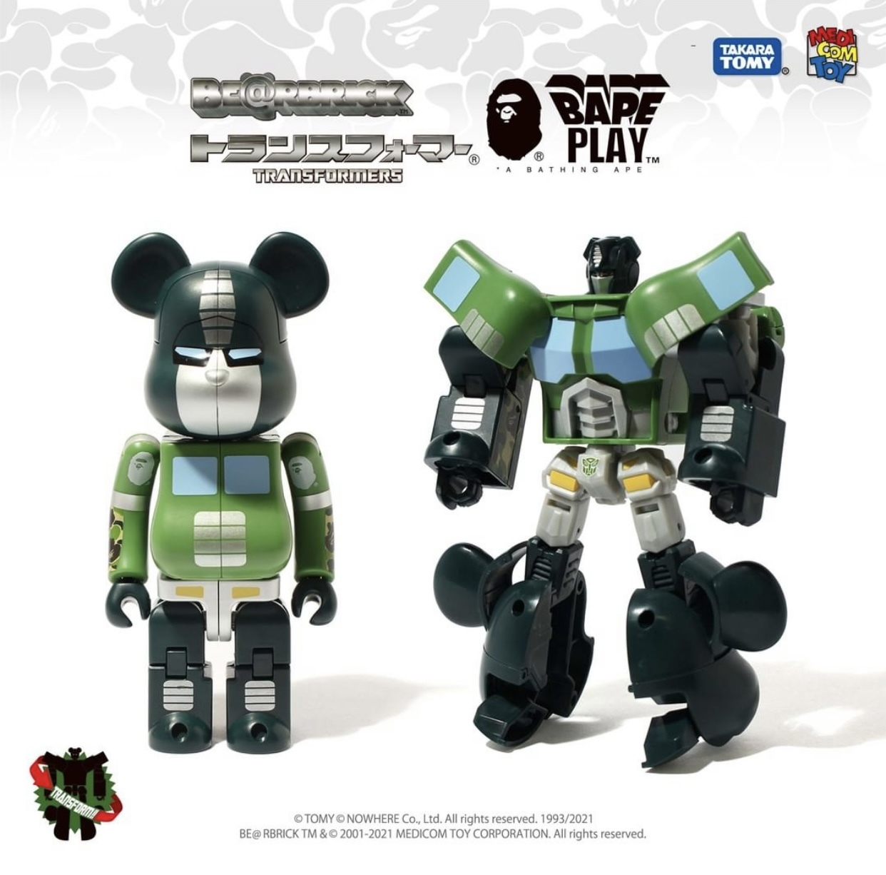 Bearbrick 200% BAPE TRANSFORMERS