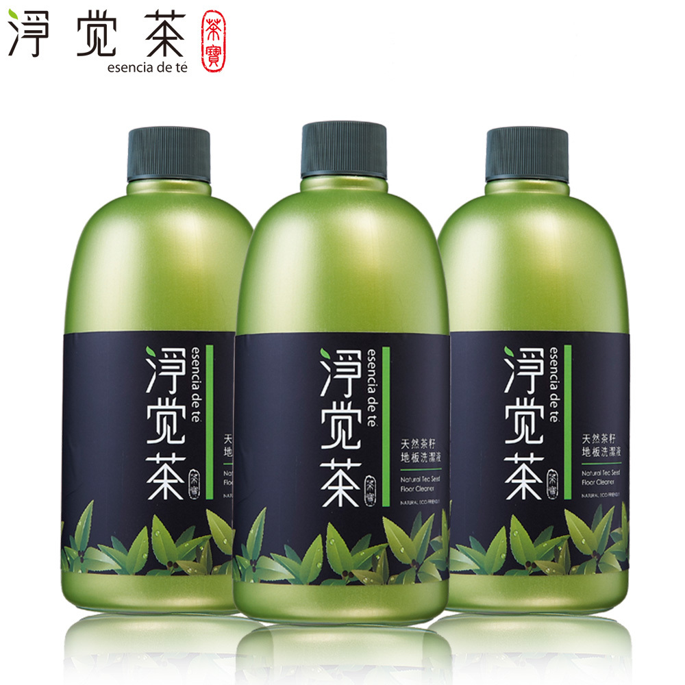 單獨宅配─【茶寶 淨覺茶】天然茶籽地板洗潔液500ml(3瓶組)