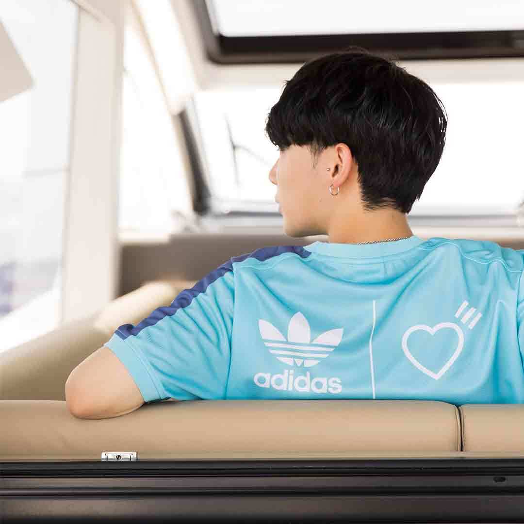 【adidas X HUMAN MADE GRAPHIC 短TEE - 水藍】