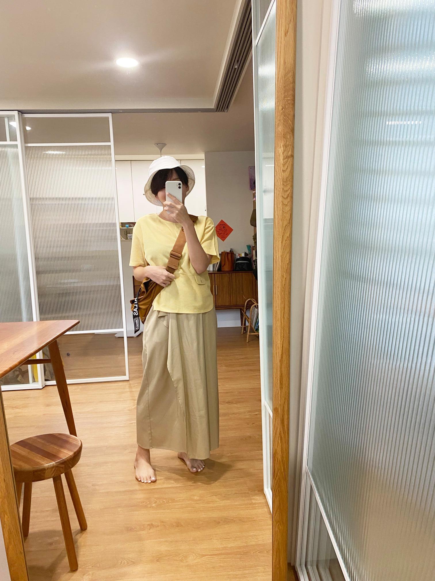 小口袋餅乾上衣-檸檬