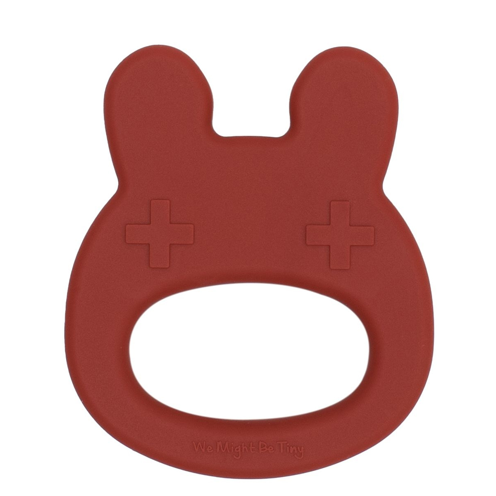 澳洲We Might be Tiny 兔寶寶矽膠固齒器-鐵鏽橘
